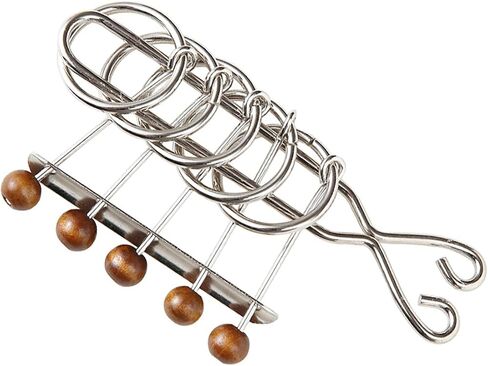 Cooplay 2 Set Metal Brain Teaser Puzzle, Assembly & Disentanglement Puzzles, IQ Logical Games, Fidget Stress Prop Gift for Adults (Key) in Saudi Arabia