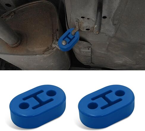 4PCS Rubber Exhaust Hanger, Muffler Exhaust System, 2 Holes Heavy Duty Auto Exhaust Muffler Insulator Bushing, Universal Car Accessories High-Density Muffler Hanger for Cars (Red, 4PCS) in Kuwait