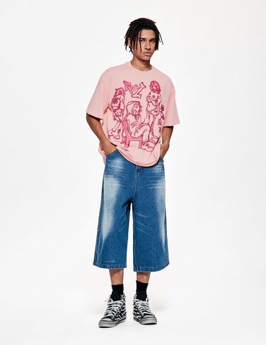 Vamtac Oversized Graphic Tees Y2k Vintage Tees for Men Women Streetwear Unisex T Shirts in Saudi Arabia