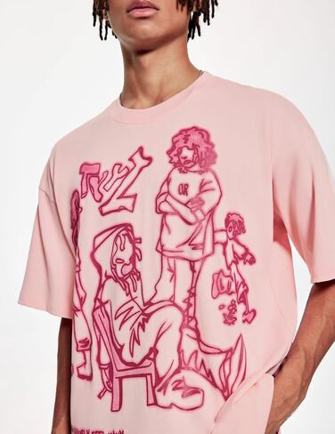 Vamtac Oversized Graphic Tees Y2k Vintage Tees for Men Women Streetwear Unisex T Shirts in Saudi Arabia