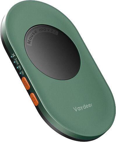Vaydeer Ultra Slim Mouse Mover, Air 3 Mouse Jiggler with Adjustable Interval Timer, Undetectable & Noiseless, Simulates Realistic Mouse Movement, Driver-Free for Keeping The PC Active (Pear Yellow) in Saudi Arabia
