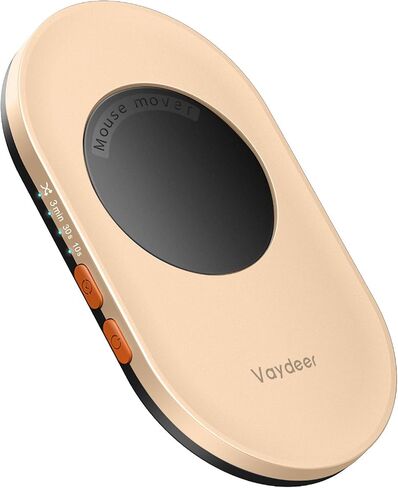 Vaydeer Ultra Slim Mouse Mover, Air 3 Mouse Jiggler with Adjustable Interval Timer, Undetectable & Noiseless, Simulates Realistic Mouse Movement, Driver-Free for Keeping The PC Active (Pear Yellow) in Saudi Arabia