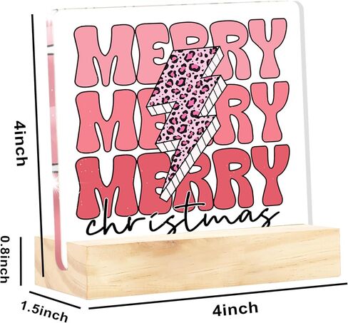 Novelty Christmas Holiday Decorations Christmas Vacation Sign Christmas Vacation Movie Decor Xmas Vacation Sign Christmas Signs Clear Acrylic Desk Decor Sign 4 x 4 Inch in Saudi Arabia