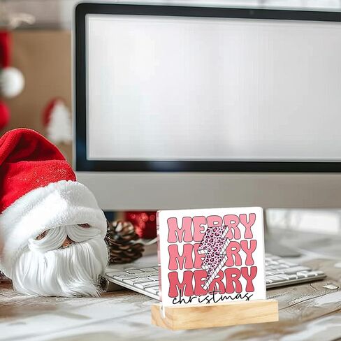 Novelty Christmas Holiday Decorations Christmas Vacation Sign Christmas Vacation Movie Decor Xmas Vacation Sign Christmas Signs Clear Acrylic Desk Decor Sign 4 x 4 Inch in Saudi Arabia