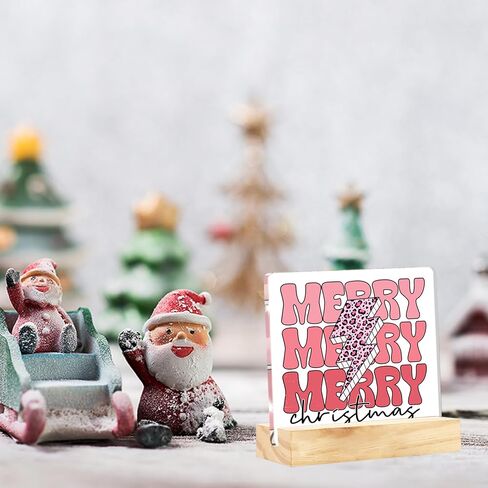 Novelty Christmas Holiday Decorations Christmas Vacation Sign Christmas Vacation Movie Decor Xmas Vacation Sign Christmas Signs Clear Acrylic Desk Decor Sign 4 x 4 Inch in Saudi Arabia