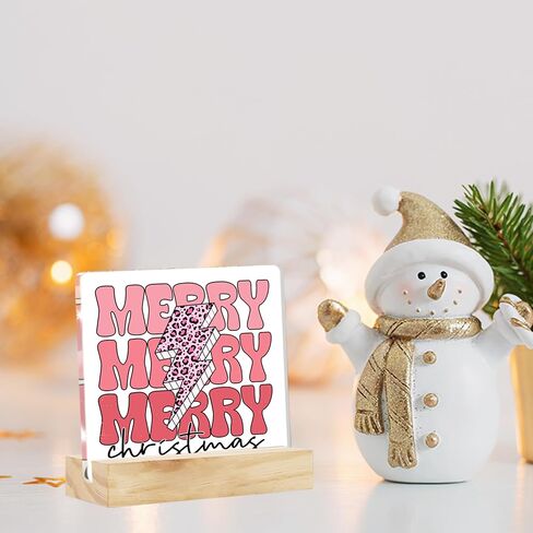 Novelty Christmas Holiday Decorations Christmas Vacation Sign Christmas Vacation Movie Decor Xmas Vacation Sign Christmas Signs Clear Acrylic Desk Decor Sign 4 x 4 Inch in Saudi Arabia