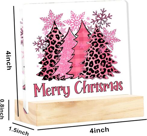 Novelty Christmas Holiday Decorations Christmas Vacation Sign Christmas Vacation Movie Decor Xmas Vacation Sign Christmas Signs Clear Acrylic Desk Decor Sign 4 x 4 Inch in Saudi Arabia