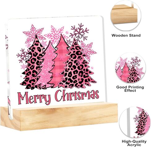 Novelty Christmas Holiday Decorations Christmas Vacation Sign Christmas Vacation Movie Decor Xmas Vacation Sign Christmas Signs Clear Acrylic Desk Decor Sign 4 x 4 Inch in Saudi Arabia