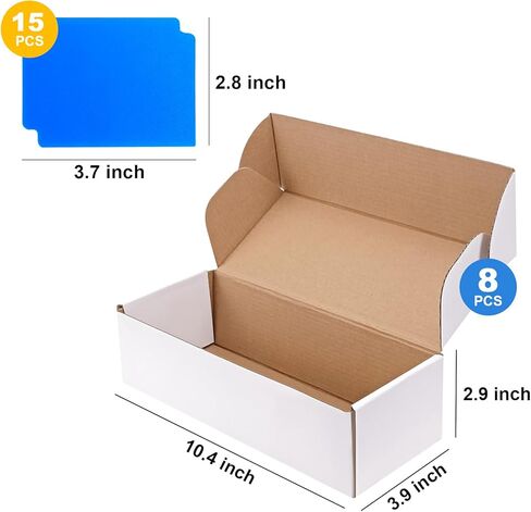 صندوق تخزين بطاقات التداول من Septo مكون من 8 قطع، صندوق بطاقات لبطاقة البيسبول وبطاقة Tcg مع 15 قطعة من صناديق تجميع بطاقات الفواصل ومنظم البطاقات، يحمل 4800 بطاقة in Kuwait