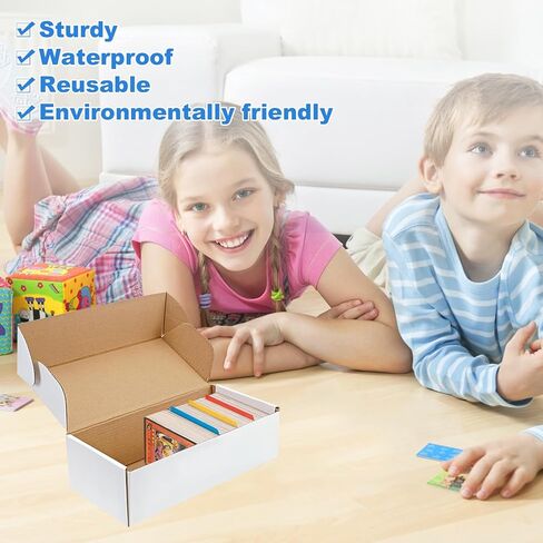 صندوق تخزين بطاقات التداول من Septo مكون من 8 قطع، صندوق بطاقات لبطاقة البيسبول وبطاقة Tcg مع 15 قطعة من صناديق تجميع بطاقات الفواصل ومنظم البطاقات، يحمل 4800 بطاقة in Kuwait