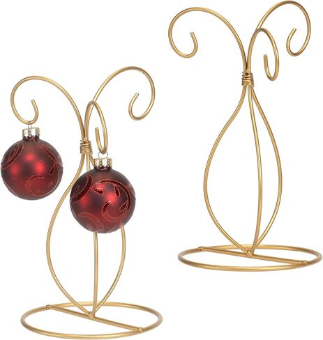 Red Co. 10 inch Copper Finish Ornament Wire Display, 3-arm Spiral Stand for Home Decoration in Kuwait