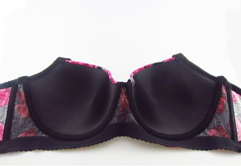 MIERSIDE Women's Red/Purple Plus Size Sexy Printing Demi Bra in Saudi Arabia