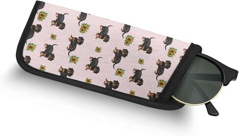 Soft Eyeglasses Case Reading Glasses Sunglasses Pouch Protective Glasses Bag for Women Men Teens in Kuwait