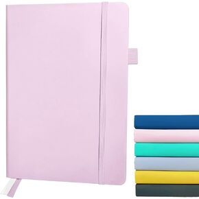 Bullet Dotted Notebook A5, Hardcover Dotted Journal, Thick 120gsm Paper 180 Pages Journal Notebook (Lavender)