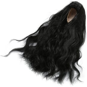 1/6 Doll Wig, Decoration Soft Touch Jointed Doll Wig Heat Resistant with Bangs for Doll Dress Up (Black)