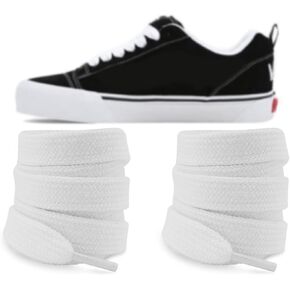 Fat Shoelaces for Vans Knu Skool Classic Skate Shoes, 5/8"(15mm) Wide Cotton Chunky Big Thick Replacement Laces