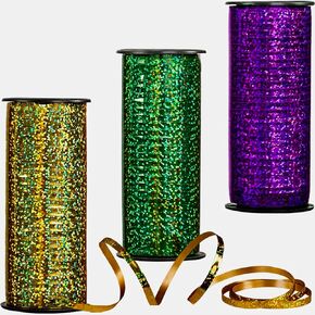 700 Yards Glitter Curling Ribbon and Pull Bows for Gift Wrapping, Festive Color for Christmas Crafts Present Wrapping Florist Wedding Party Festival Art Craft Decor, 100 Yards Per Roll, 3/16 Inch Wide