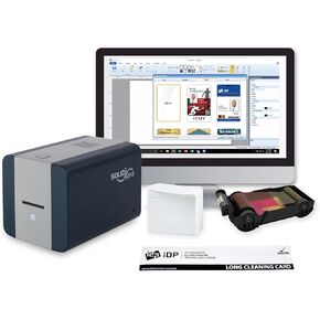 ID Zone Solid 210-SE Single Sided ID Card Printer ID Badge Maker ID Card Maker
