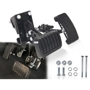 Gas & Brake Pedal Extenders for Short Drivers/People, Adjustable Pedal Extender Assembly (Assembled Completely) Compatible with Go Kart, Car, Ride on Toys Accelerator Pedal Extender