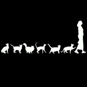White The Latest Cat Lady Decor Car Auto Truck Window Decals Self-Adhesive Vehicle Sticker, Bumper Stickers, Decals and Magnets