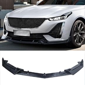 3PCS Front Bumper Lip Spoiler Lip Lower Bumper Body Fit 2020-2023 Cadillac CT5(Gloss Black)