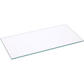 Plymor Rectangle 3mm Non-Beveled Clear Glass, 4 inch x 8 inch