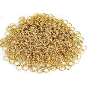 2000Pcs 6mm Stainless Steel Jump Rings 18 Gauge Metal O Rings Close but Unsoldered Single Loop Connector Rings for Jewelry Necklaces Bracelet Earrings Keychain DIY Making