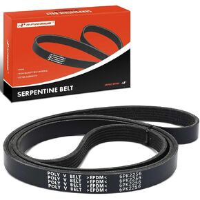 A-Premium Engine Serpentine Drive Belt Compatible with Ford, Ram, Jeep, Dodge, Mercedes-Benz, Chevy, Porsche, Audi, Buick, Chrysler & Lexus Cars - F250 Super Duty, 1500, Grand Cherokee, Durango & More