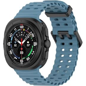 for Galaxy Watch 7 Ultra Band 47mm,（3 Pack） Soft Ocean Silicone Sport Strap Replacement Accessory Compatible for Samsung Galaxy Watch Ultra Band in Kuwait