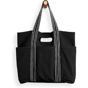 ODODOS 29L Oversized Canvas Tote Bag Large Capacity Open Top Shoulder Bags for Gym Workout Shopping Beach Travel