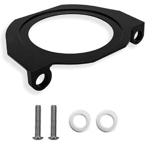 Front Crank Seal Serpentine Belt Guard Fit for BMW 335i 528i 135i S55 N54 N55 N52 Engine, Protection Guards Plate Crank Seal Guard Plate Aluminum Black
