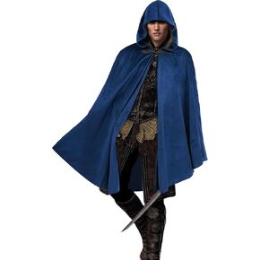 Cloak With Hood Men Medieval Cloak Wizard Robe Renaissance Cape Unisex Halloween Costume Cosplay Prop For Women