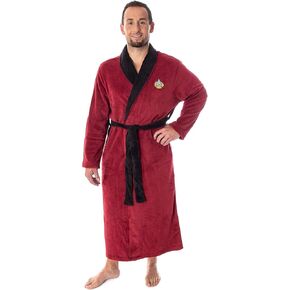 INTIMO Star Trek The Next Generation Captain Picard Costume Adult Fleece Plush Robe OSFM
