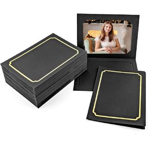AUEAR, 400 Pack Photo Folders for 4X6 or 5X7 Paper Frames Picture Folders Cardboard Picture Frame Photo Inserts Cards Great for Special Events, Graduations, Weddings, White