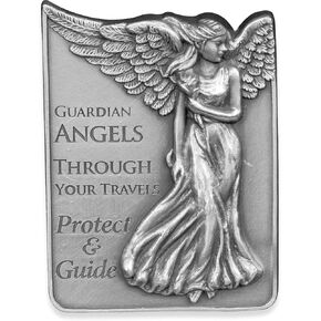 Angelstar 15732 Metal Visor Clip, 2-1/2-Inch, Guardian Angels, Gray