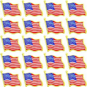 Ronglry American Flag Pins Bulk American Flag Lapel Pin Patriotic Pins USA Lapel Enamel Pins for Backpacks Clothes Memorial Day Pins Independence Day Decorations Flag Brooch Pins American Accessories Gifts