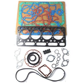 V2003 V2003E V2003T V2003M V2003DI Engine Full Gasket Kit Head Gasket Set 1E013-03312 for Kubota Bobcat 763 753 T190 Tractor KX-71 KX-91 KX121-3 BX1800 BX1850 B2100 B7500 L4350DT L4400DT L4400DW