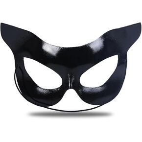 Utavu Cat Mask Cat Eye Mask Cat Mask Halloween Womens Cat Face Mask Half Cat Mask Black Cat Mask Cat Masks for Adults Cat Halloween Accessories for Women Cat Mask for Women Cat Eye Mask Costume