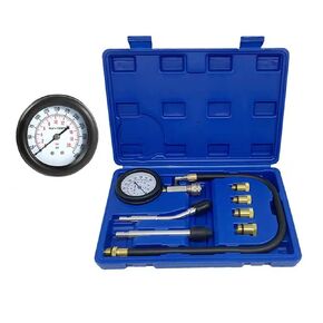 Compression Tester Kit with Spark Plug Tester, TONZACK Standard Compression Tester Petrol 0-20 Bar & 0-300 psi, Car Compression Tester for Engine Compression Test Measure Car M10 M12 M14 M18