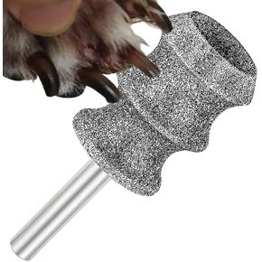 Aiotstarlife Diamond Dog Nail Grinder Bit Attachment for Dremel Tool,1/8'' Nail Claw Care Grooming Rotory Clippers Cutting Wheel Tool for Dremel Animals Pet Dog Nail Grinder Replacement Heads （Large）