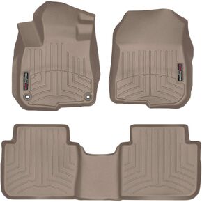 WeatherTech Custom Fit FloorLiners for Honda CR-V Hybrid, CR-V - 1st & 2nd Row (441110-1-2), Black