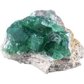 Rockcloud Natural Fluorite Crystal Geode Cluster Irregular Mineral Raw Stone Reiki Specimen for Chakra Meditation, 0.22-0.44 lb in Kuwait