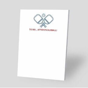 To Do After Pickleball Notepad - 5x7", 50 Sheets of No-Bleed, 120-GSM Paper - Ideal for Pickleball Fans to Organize Tasks, Lists & Notes - Fun and Pickleball Gifts for Players & Enthusiasts (Blue)