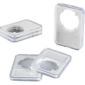 NUHUi 5 Pcs Coin Snap Holder Display Holder for Silver Gold Dollars 38mm Coin Case Storage Boxes for Coin Collectors
