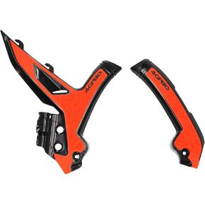 Acerbis X-Grip Frame Protectors-KTM-SX/SX-F 125-450-23-24-Black/Orange