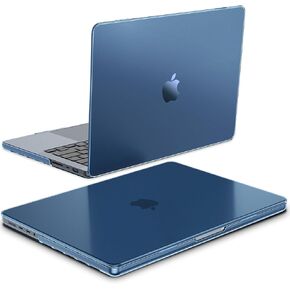 Fintie Case for MacBook Pro 14 Inch A3401 A3185 A3112 A2992 A2918 A2779 A2442 (2024 2023 2022 2021 Release), Premium Slim Matte Case for MacBook Pro 14" M4/M3/M2/M1 Pro/Max Chip, Frost Midnight
