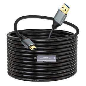 USB 3.0 A to C Cable 50ft, 5Gbps Super Speed USB 3.0 Cable Compatible with VR,Xbox,Laptop,Camera,Docking Station,SSD and More
