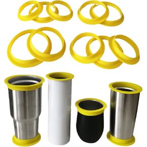 10PCS Tumbler Shields,Resin Tumbler Shield for Epoxy Resin Paint,Tumbler Epoxy Shield Paint Spray Shield,Tumbler Protector for Spray Paint,Clean Rims Tool for DIY Glitter Epoxy Tumblers
