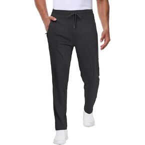 Men's 34" 36" Tall Sweatpants - Lightweight Athletic Workout Running Traning Track Joggers Pants with Zipper Pockets