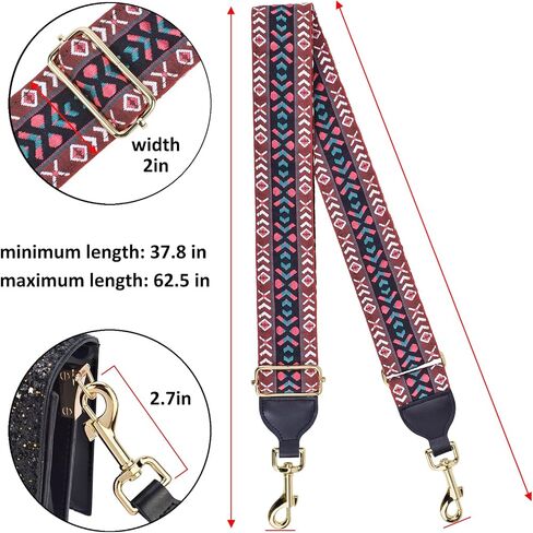 CLOUDMUSIC Handbag Strap Replacement Crossbody Strap Purse Strap for Women Girls in Kuwait